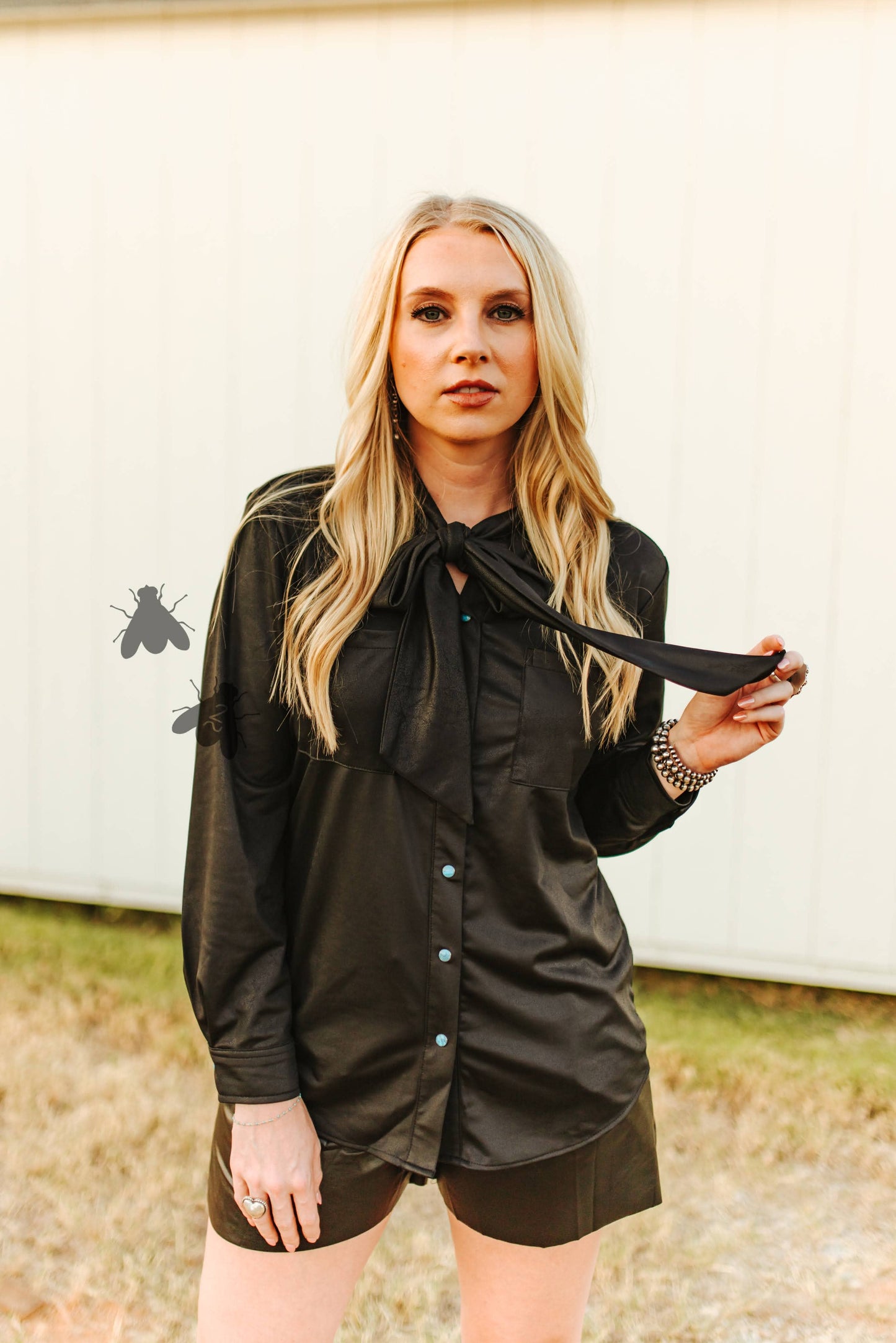 LEATHER OUTLAW Midnight Top