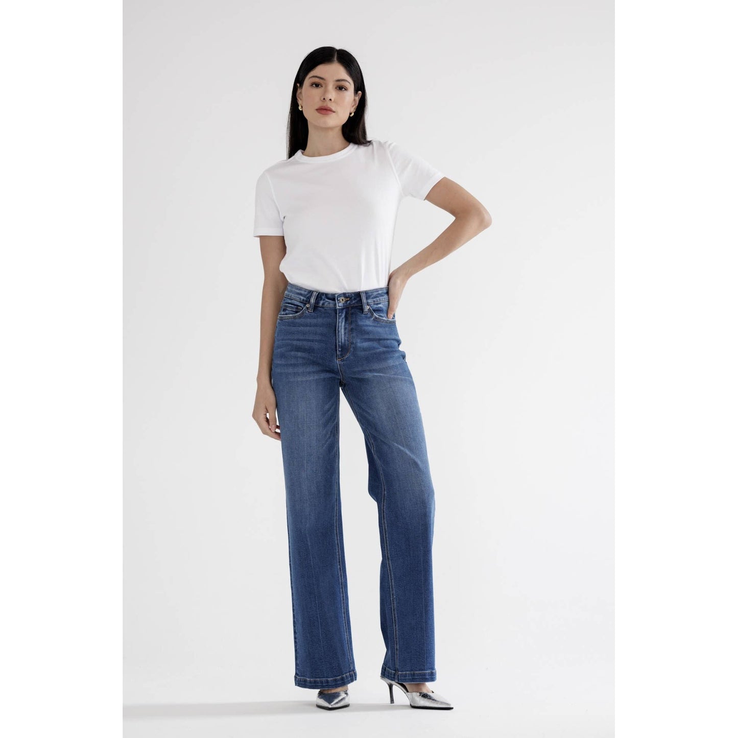 Blue Ribbon Wide Leg Jeans