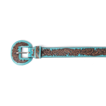 Barrel Bloom Leather Belt