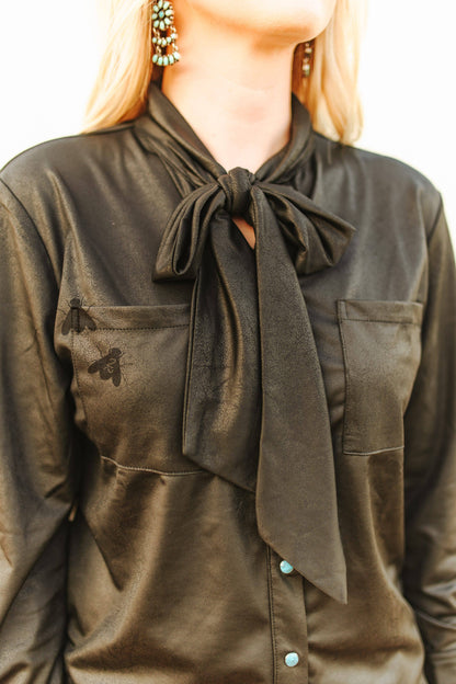 LEATHER OUTLAW Midnight Top