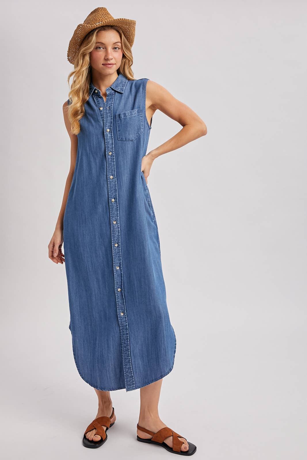 Dust & Denim Maxi Dress