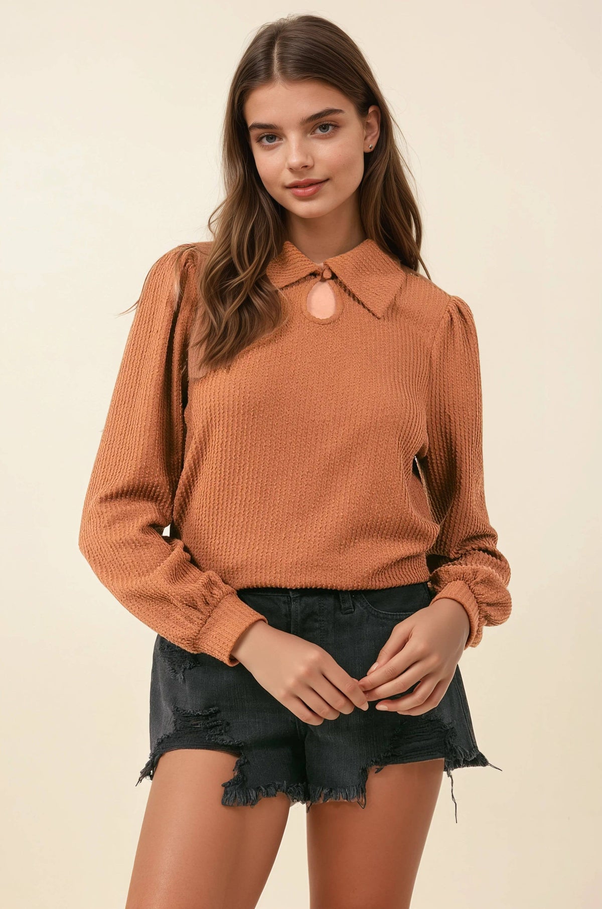 Copper Canyon Puff Sleeve Top