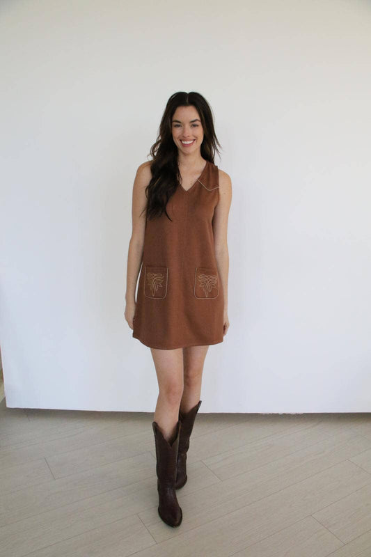 Desert Stitch Shift Dress