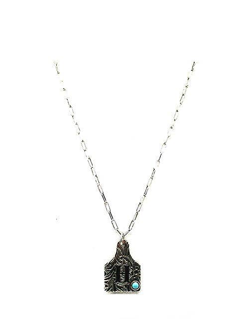 Ranch Initial Cattle Tag Necklace