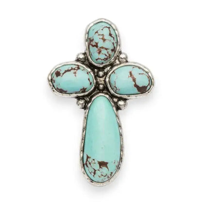 Iconic Stone Cross Stretch Ring