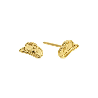 Cowgirl Hat Stud Earrings