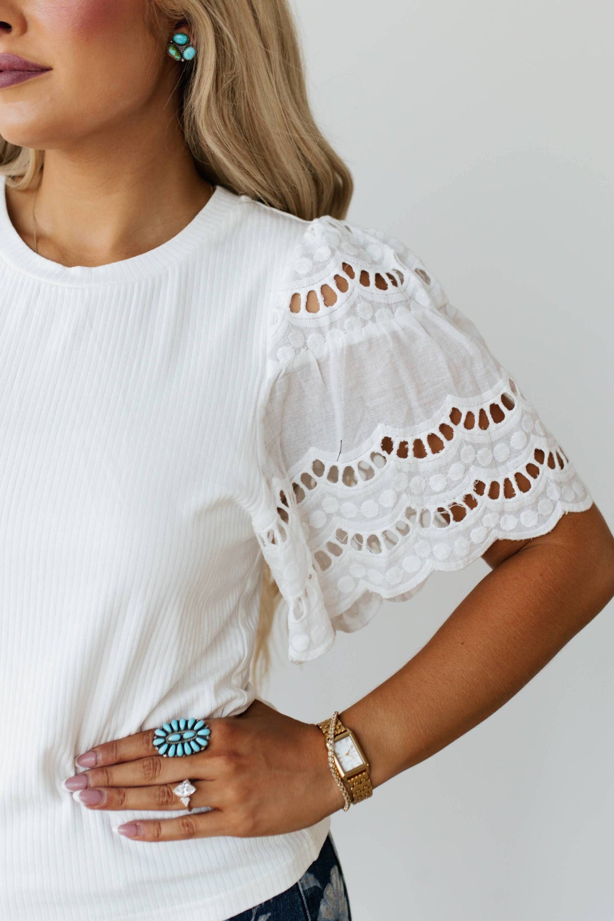 White Lace & Grace Top
