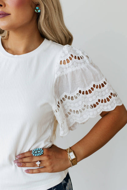 White Lace & Grace Top