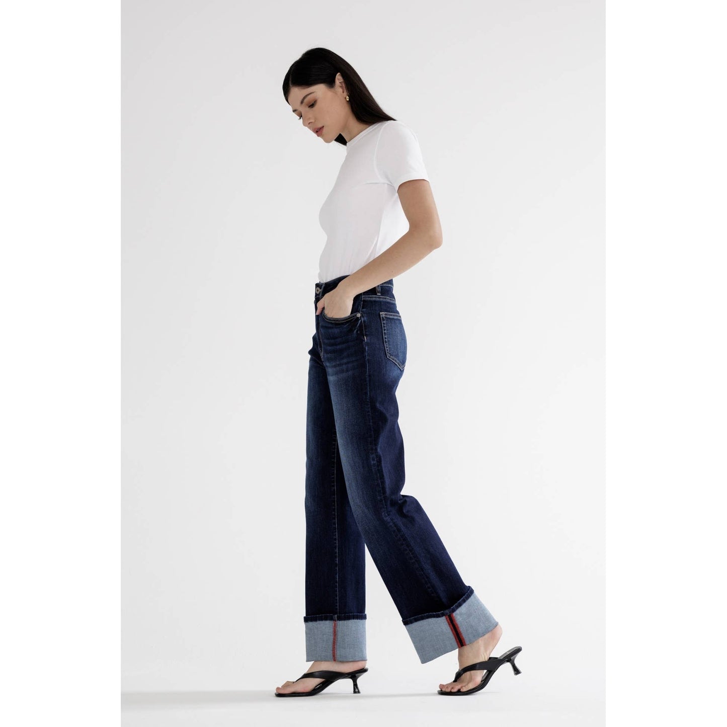 High Country Cuffed Wide Leg Jeans