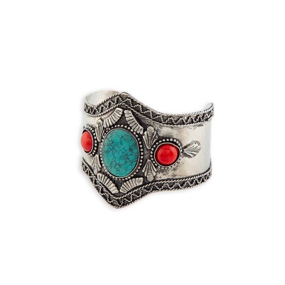 Silver Sage Cuff Bracelet
