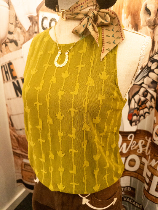 Stockyard Lace Tank – Agave