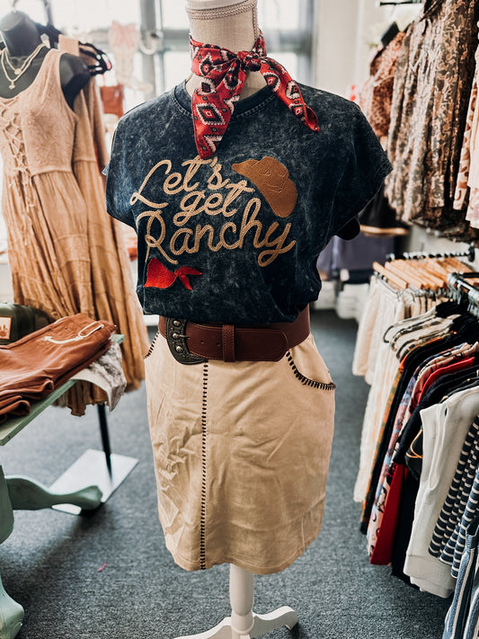 Let’s Get Ranchy Mineral Wash Tee