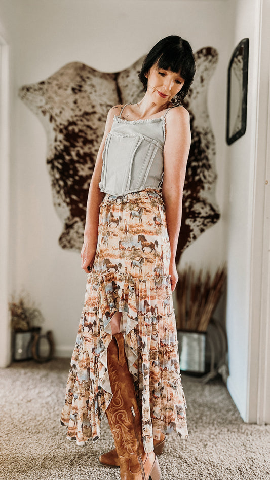 Backroad Blues Corset