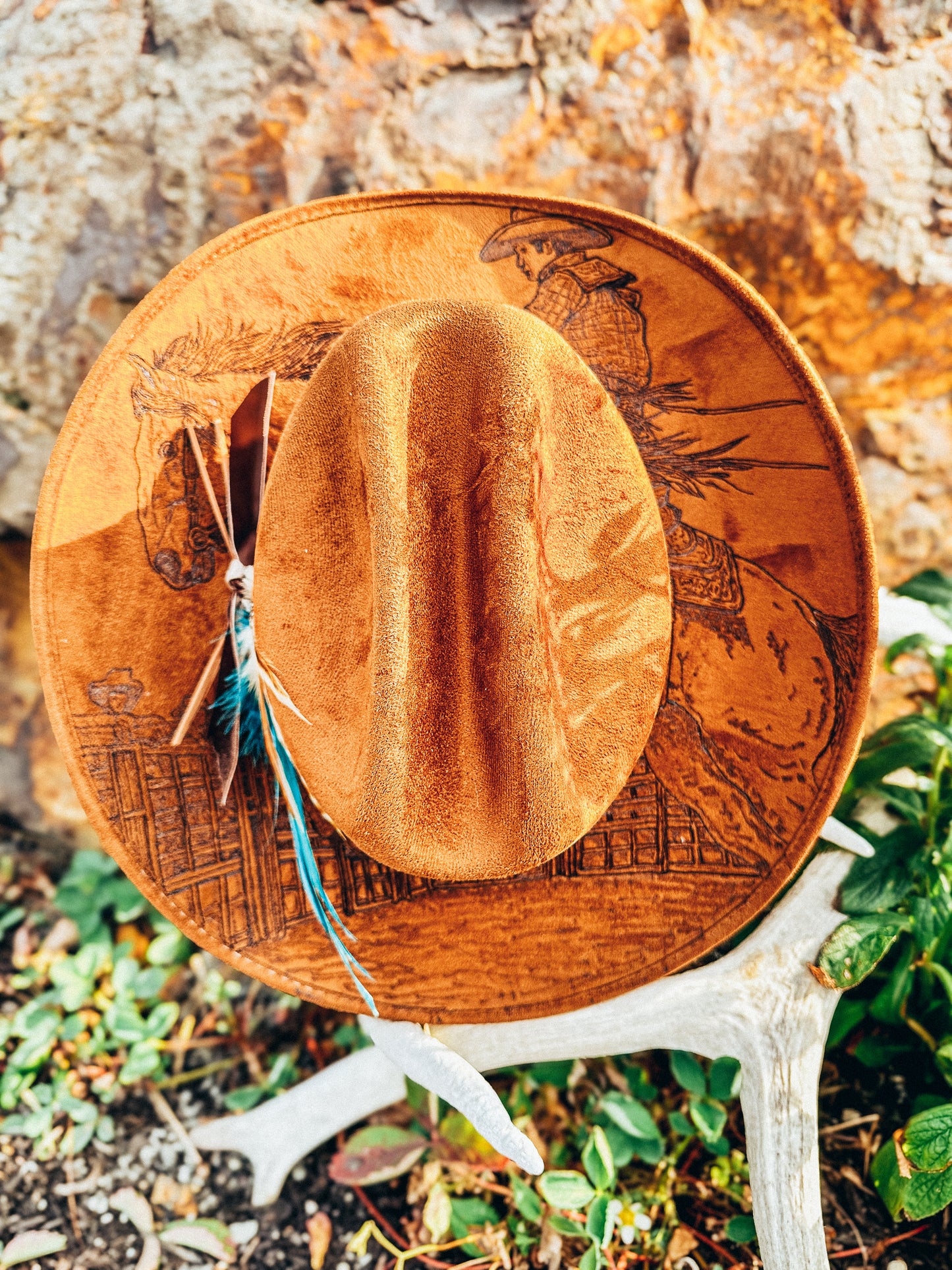 8 Second Legend Hand-Burned Cowboy Hat