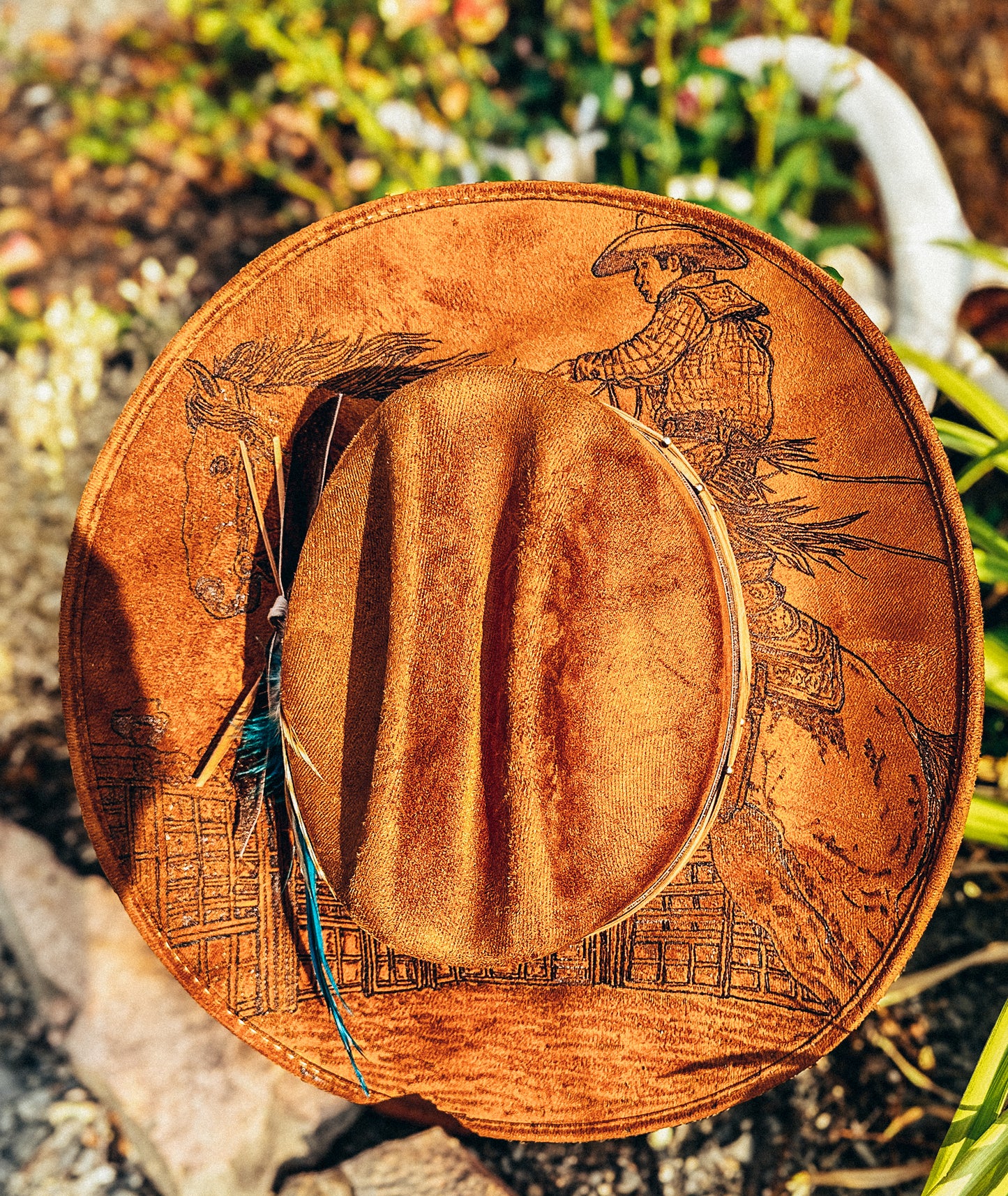 8 Second Legend Hand-Burned Cowboy Hat