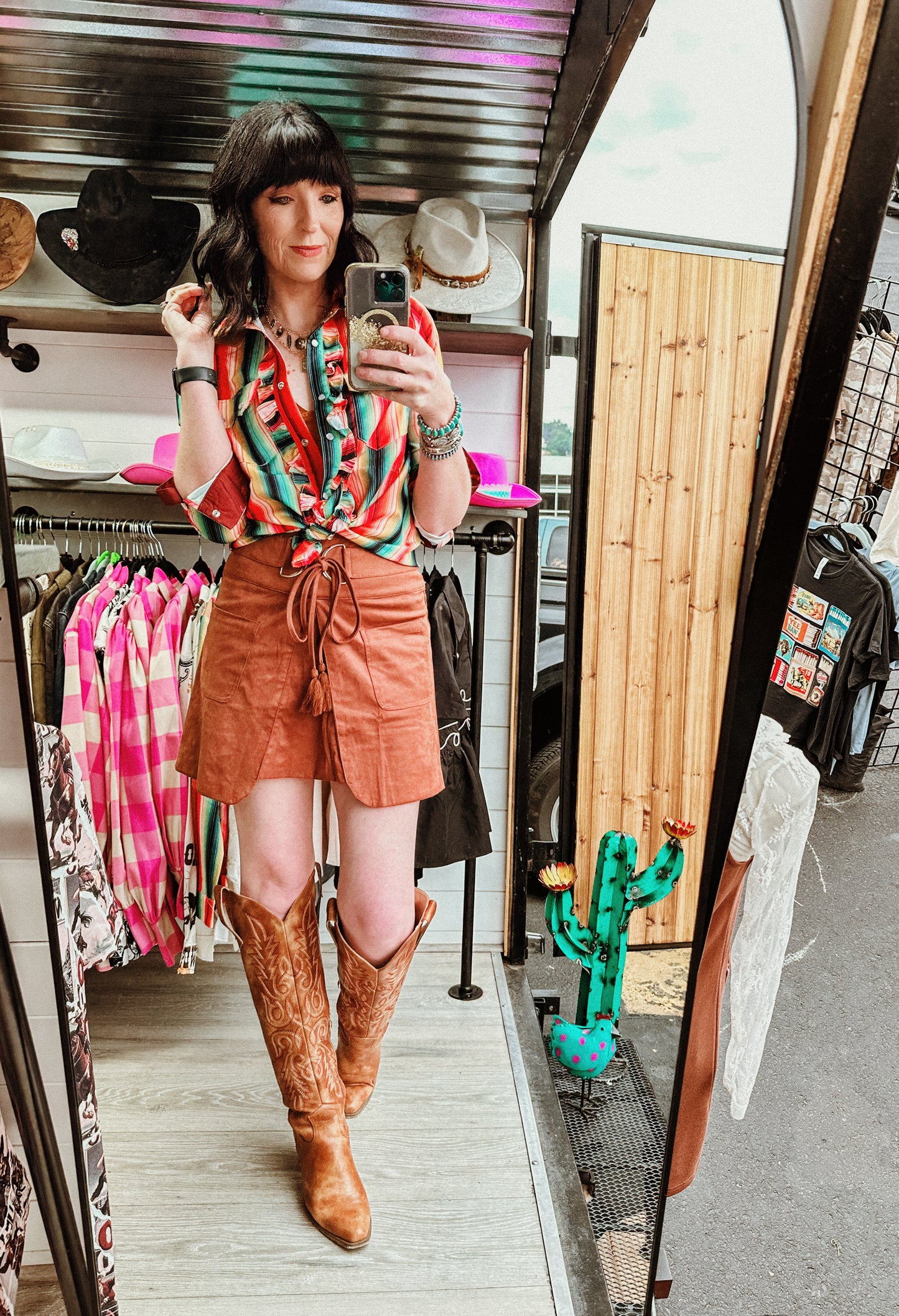 Rustlers charm Suede Skirt