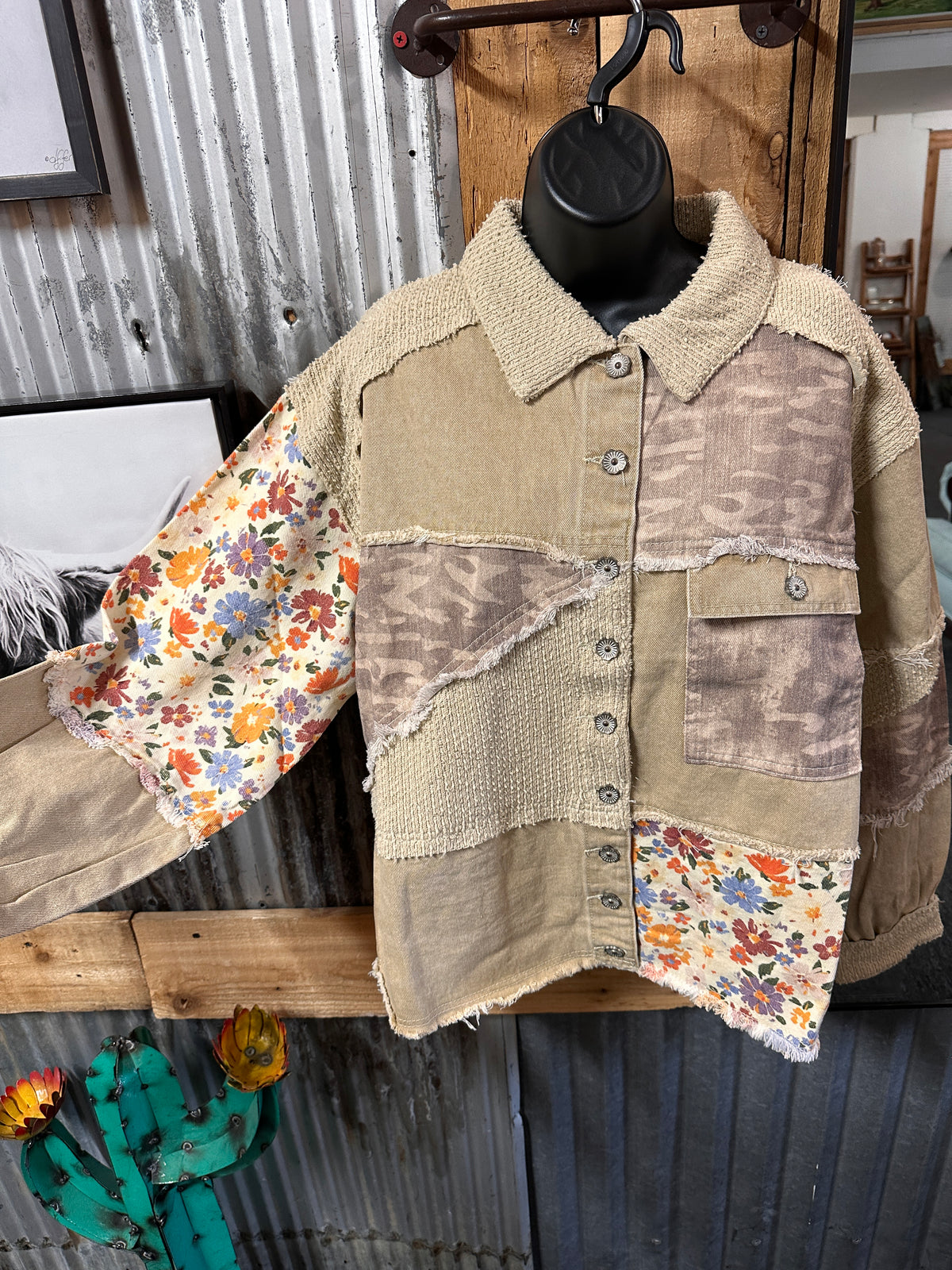Wildflower Drifter Patchwork Shacket