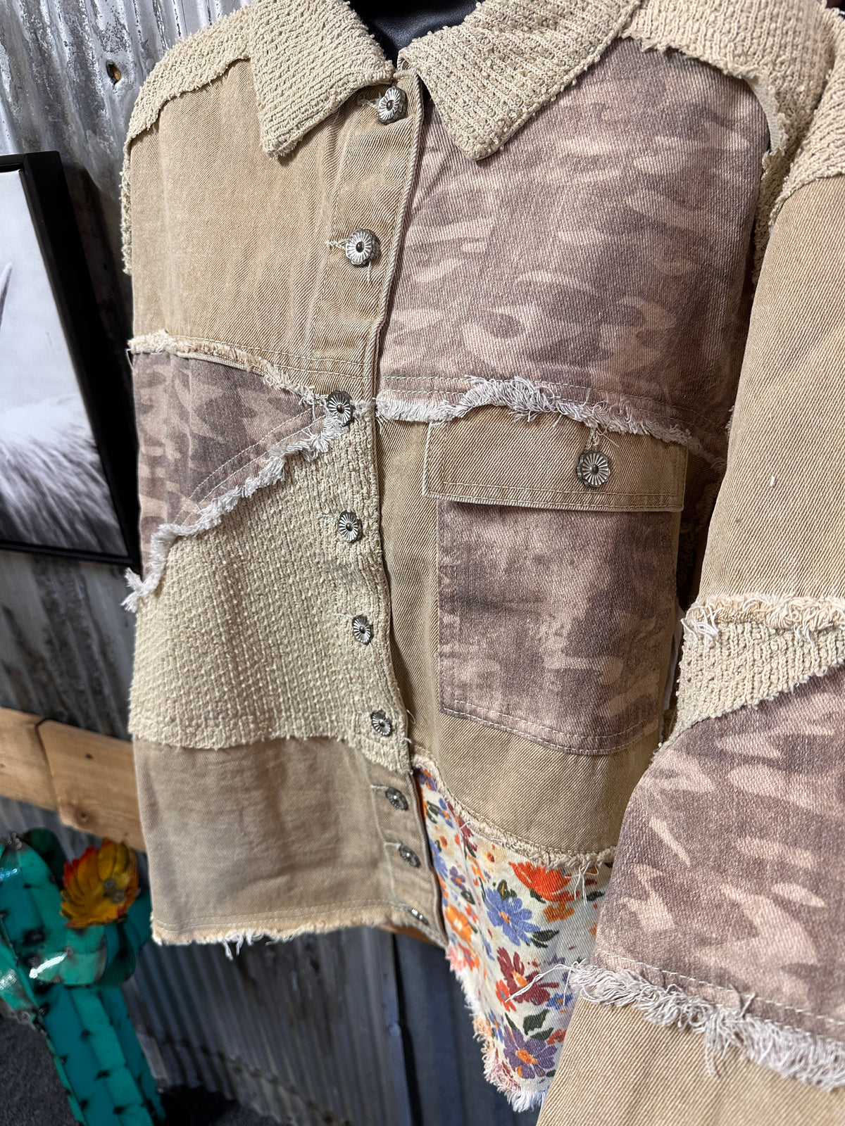 Wildflower Drifter Patchwork Shacket