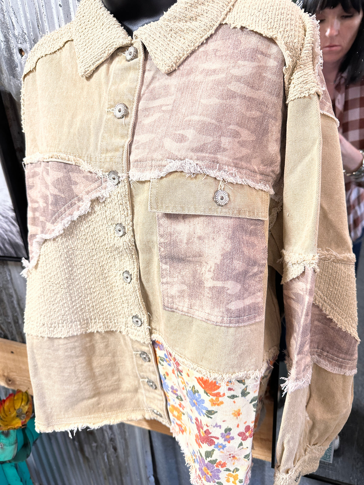 Wildflower Drifter Patchwork Shacket