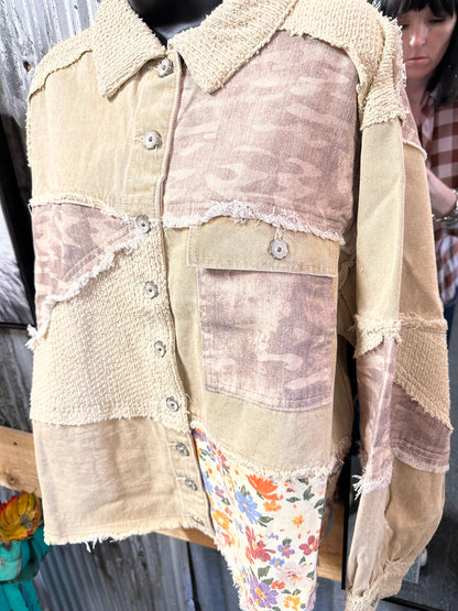 Wildflower Drifter Patchwork Shacket
