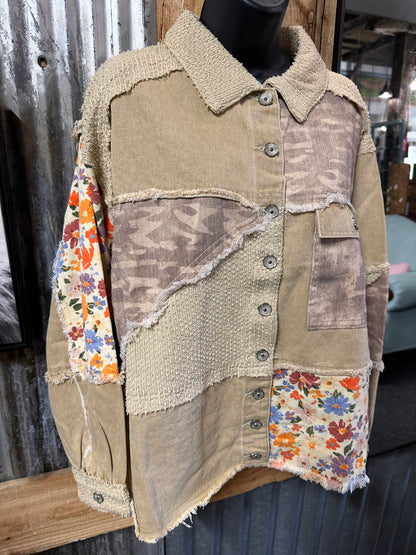 Wildflower Drifter Patchwork Shacket