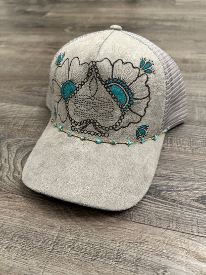 Turquoise Stitch Hat