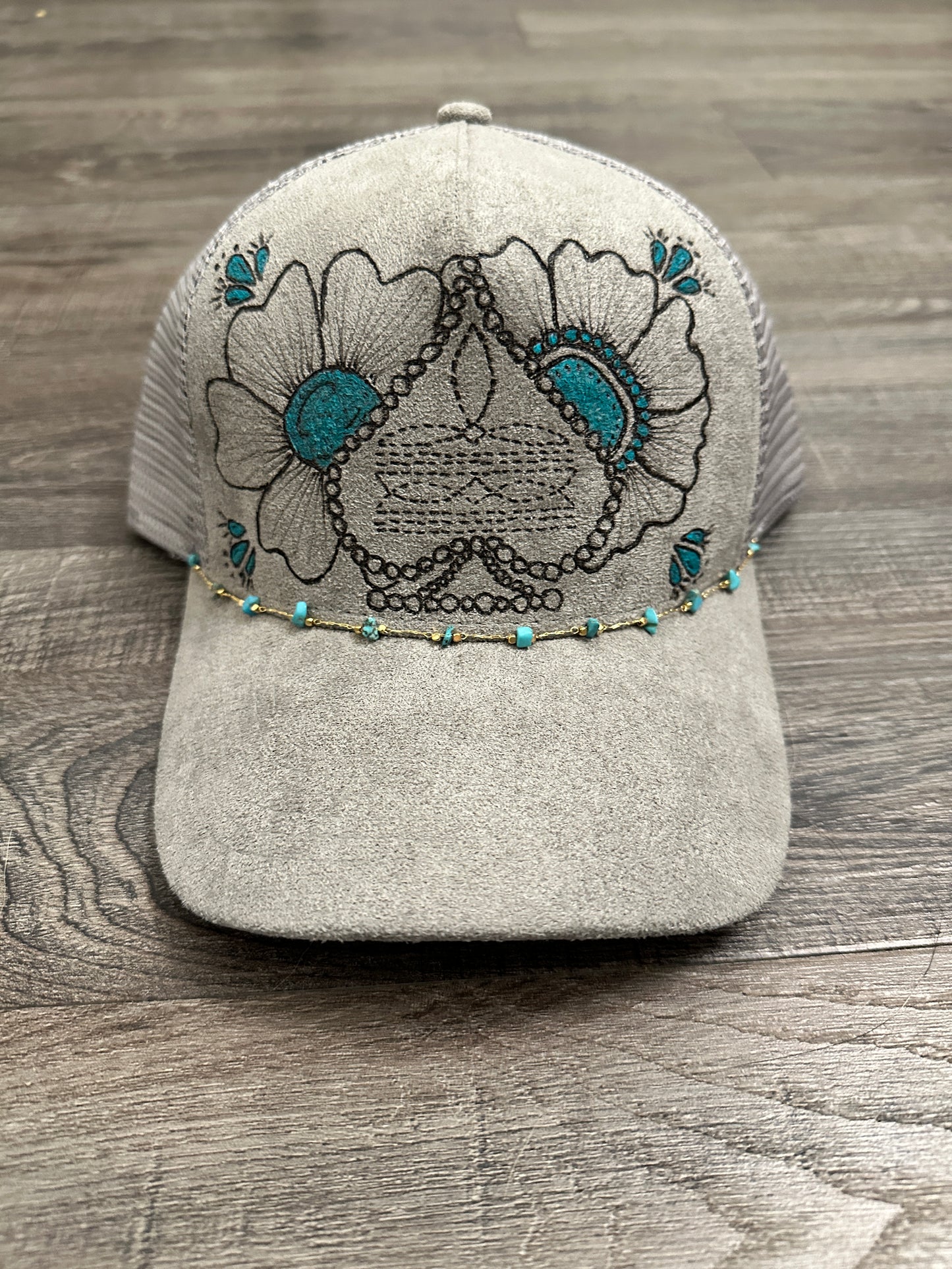 Turquoise Stitch Hat