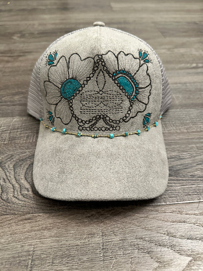 Turquoise Stitch Hat