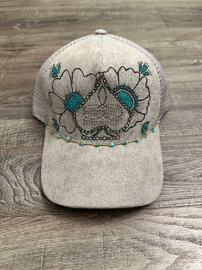 Turquoise Stitch Hat