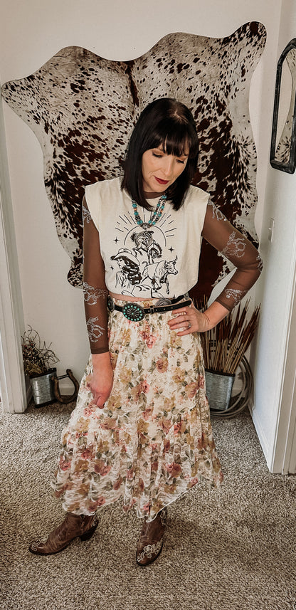 Rhinestone Rodeo Mesh