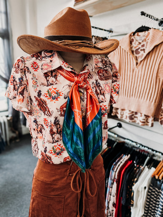 Rodeo Romance Ruffle Blouse