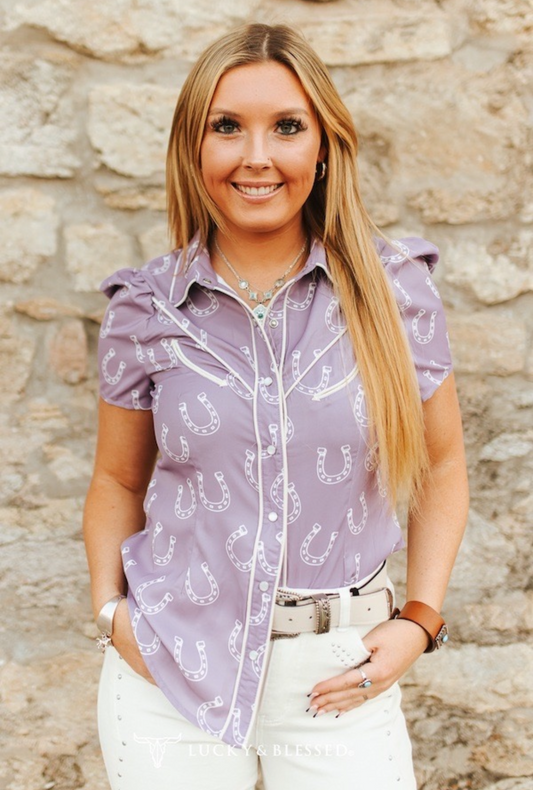 Lucky Horseshoe Blouse