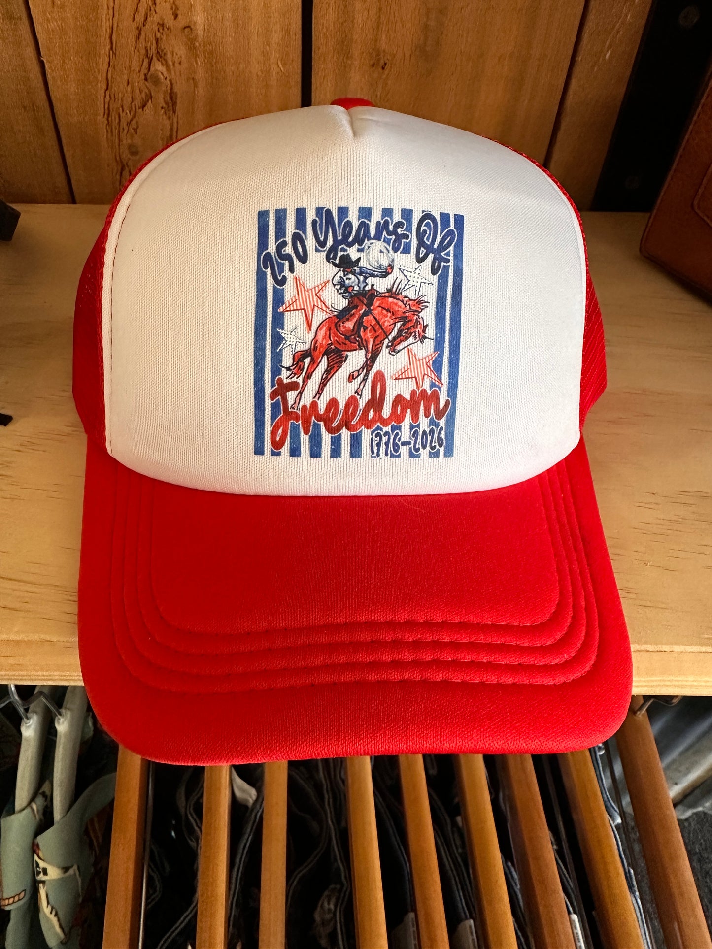 Freedom Rider Trucker Hat - Red