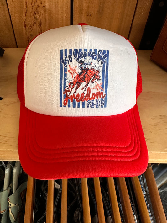 Freedom Rider Trucker Hat - Red