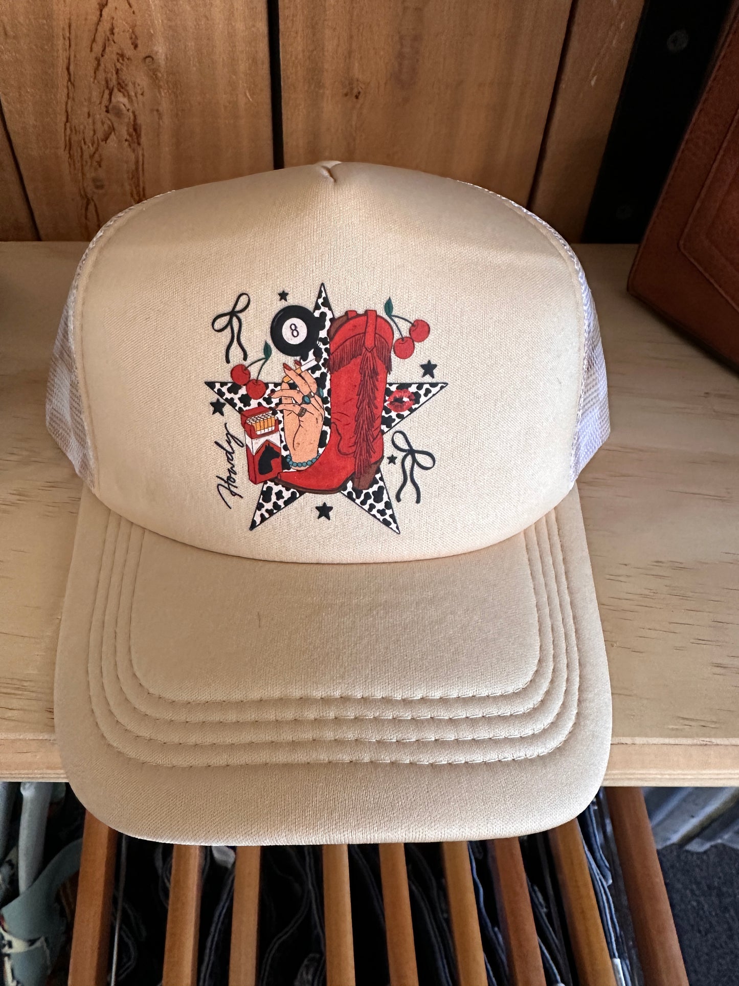 Cowgirl Collage Trucker Hat