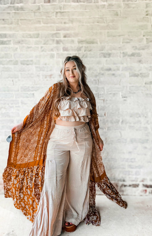 Paisley Drift Kimono