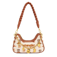 Wrangler Wild Print Shoulder Bag – Tan