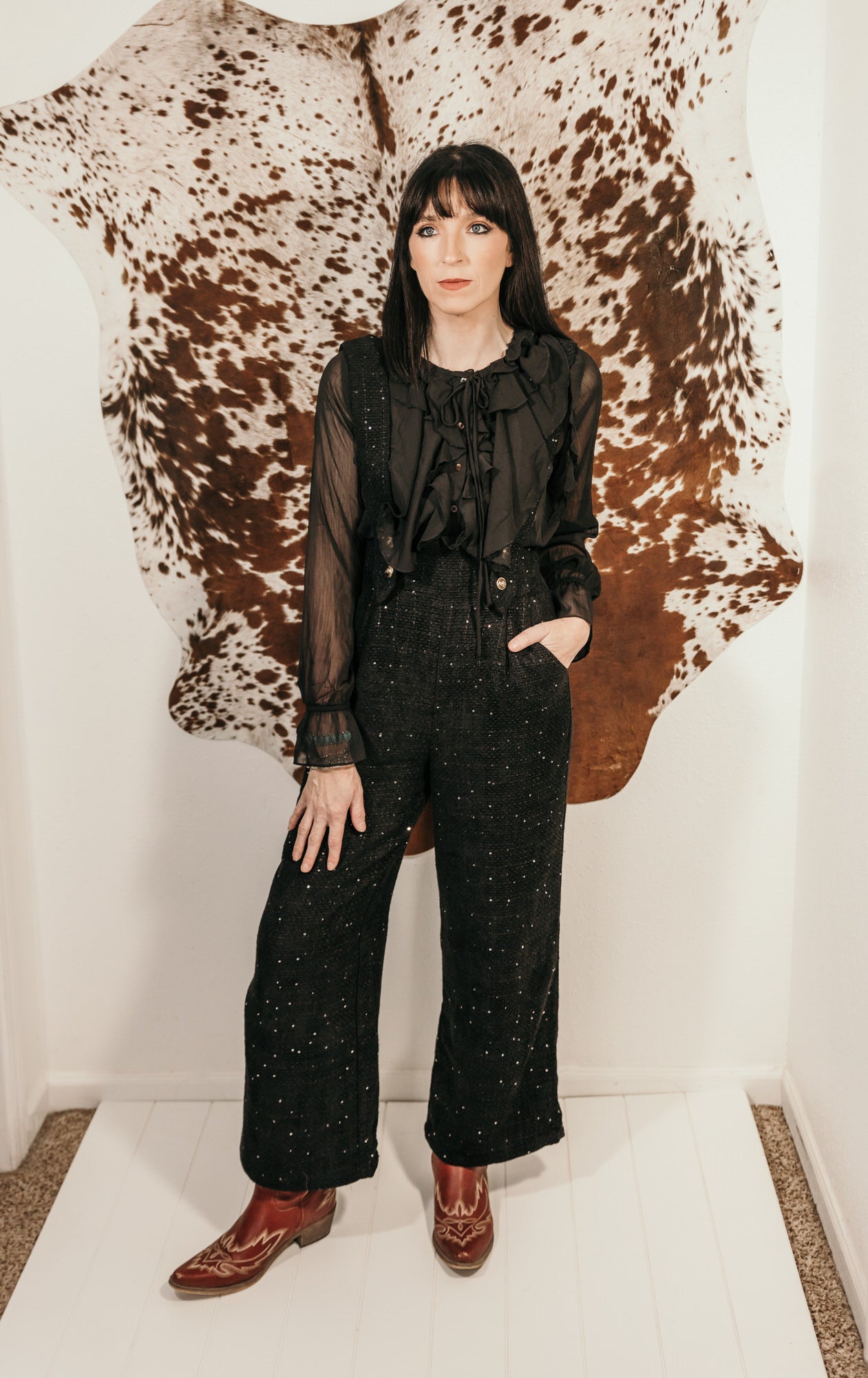 Boujee Boucle Overall Jumpsuit