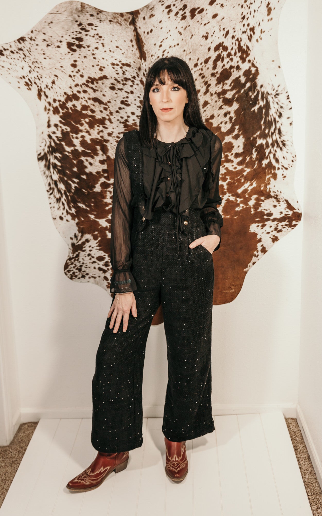 Boujee Boucle Overall Jumpsuit