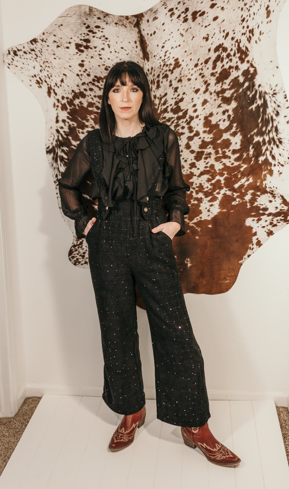 Boujee Boucle Overall Jumpsuit