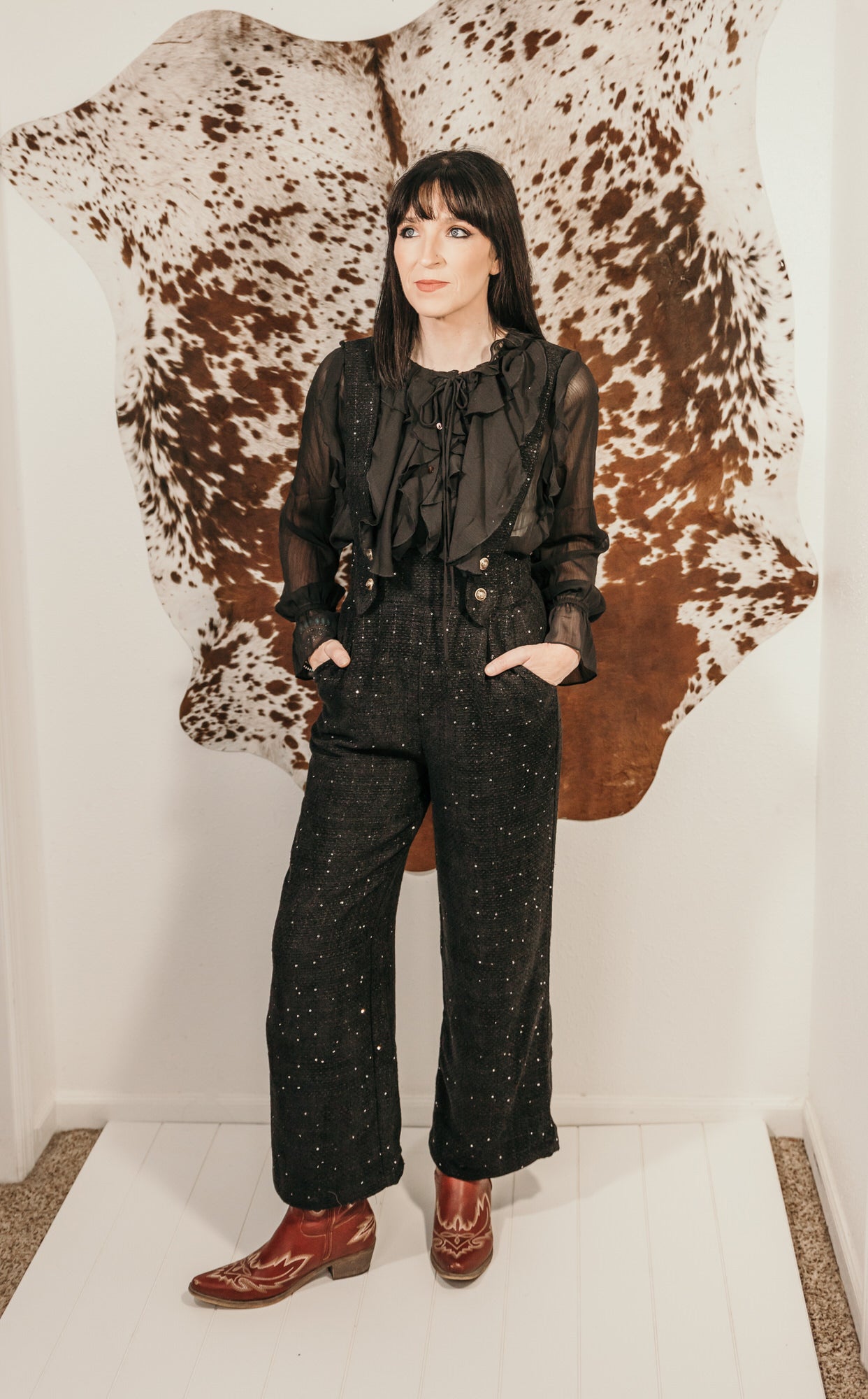 Boujee Boucle Overall Jumpsuit