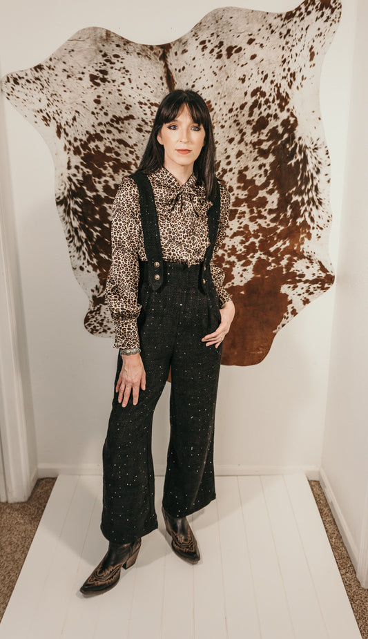 Boujee Boucle Overall Jumpsuit