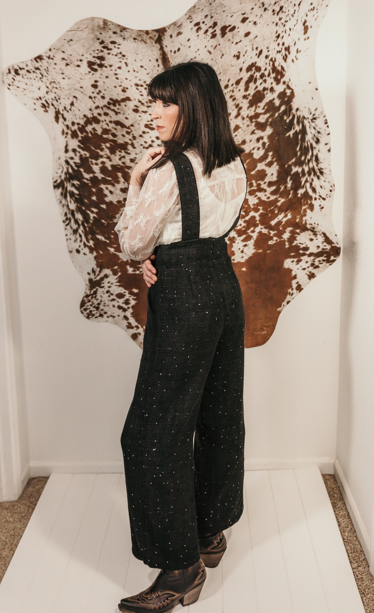 Boujee Boucle Overall Jumpsuit