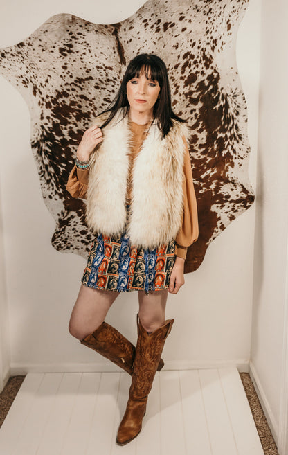 Rodeo Collage Wrap Skort