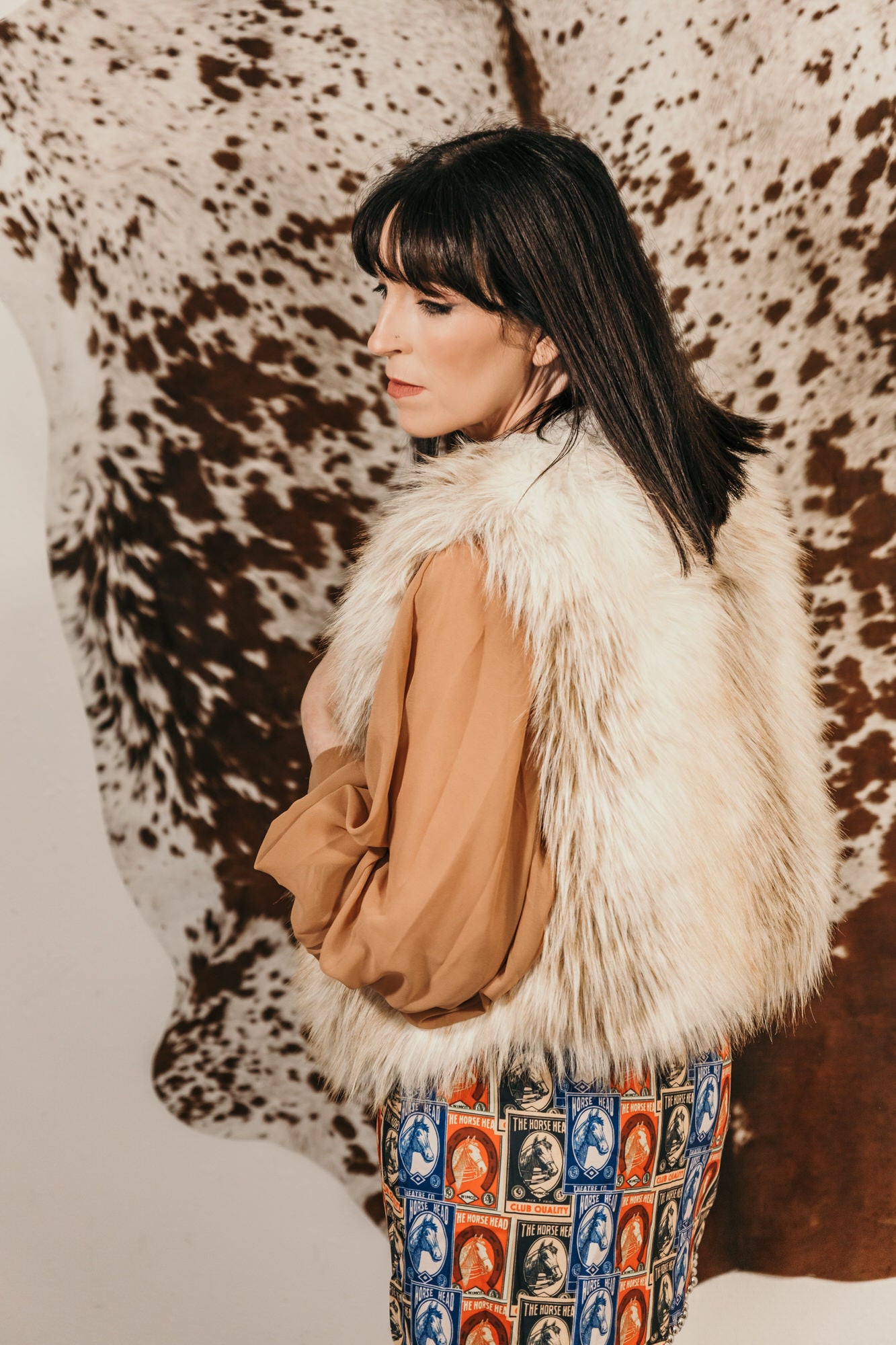 Rodeo Collage Wrap Skort