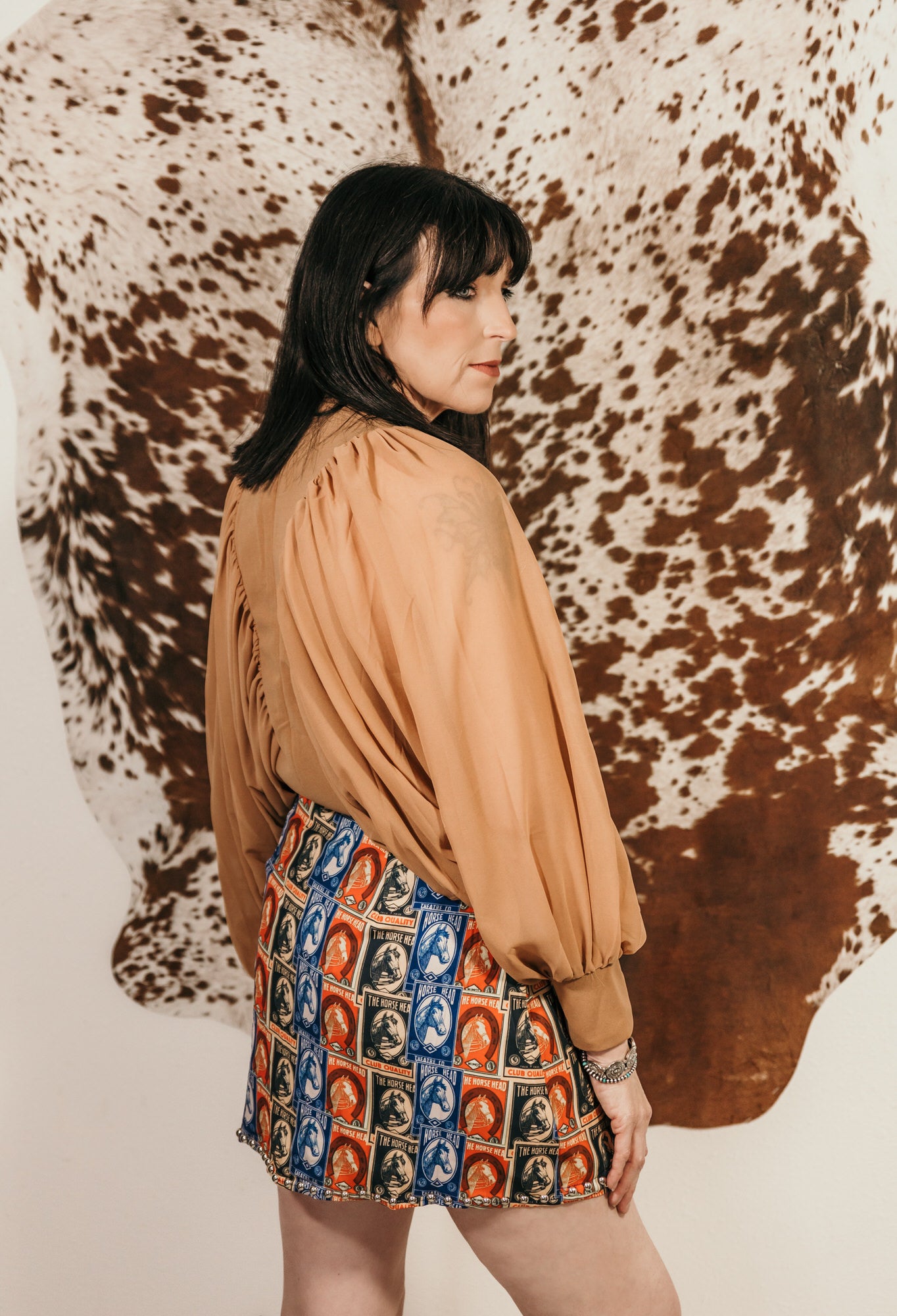 Rodeo Collage Wrap Skort