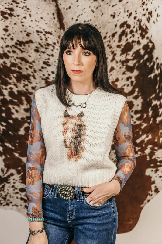 Cowgirl Mirage Mesh Top