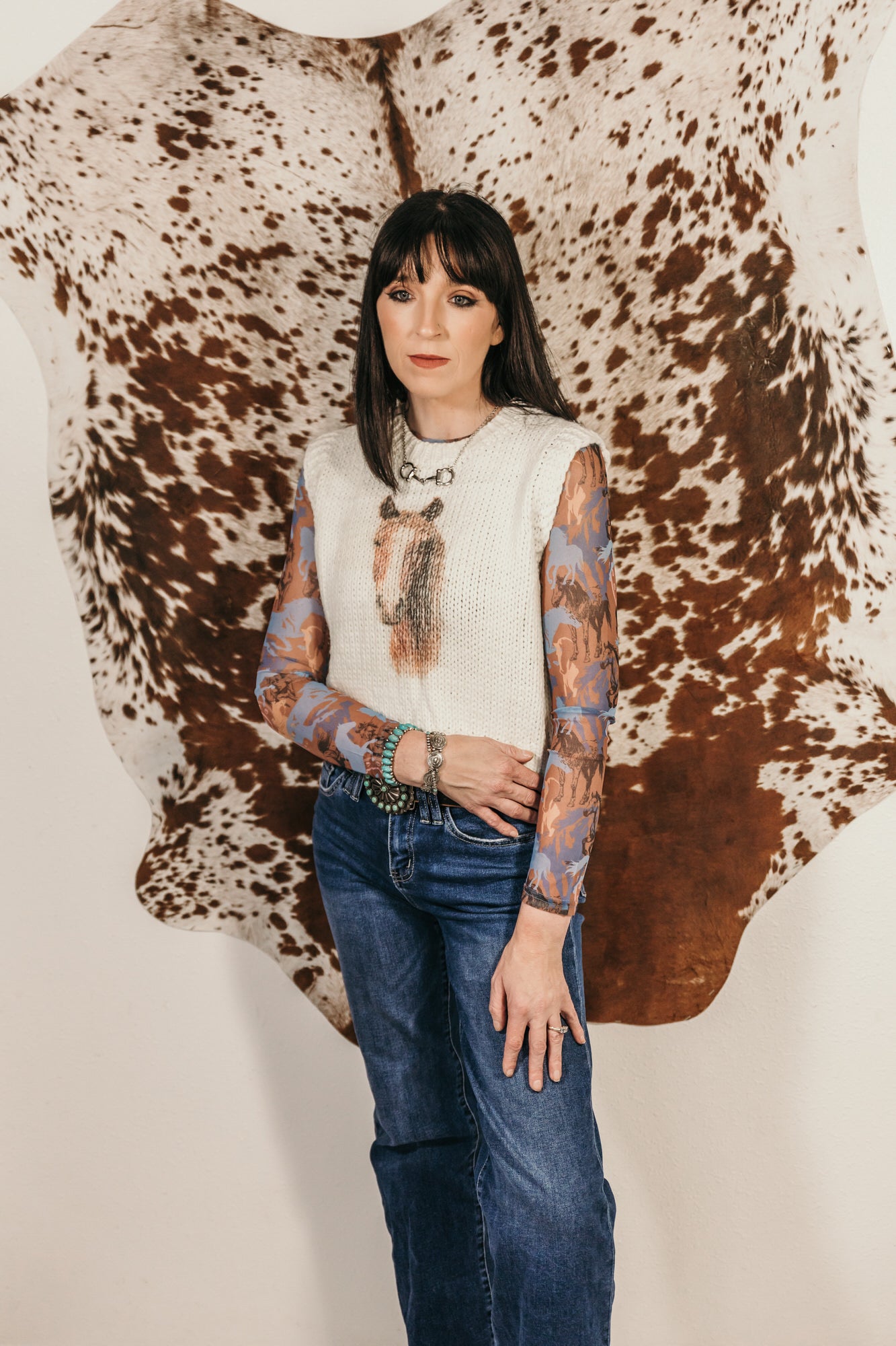 Cowgirl Mirage Mesh Top