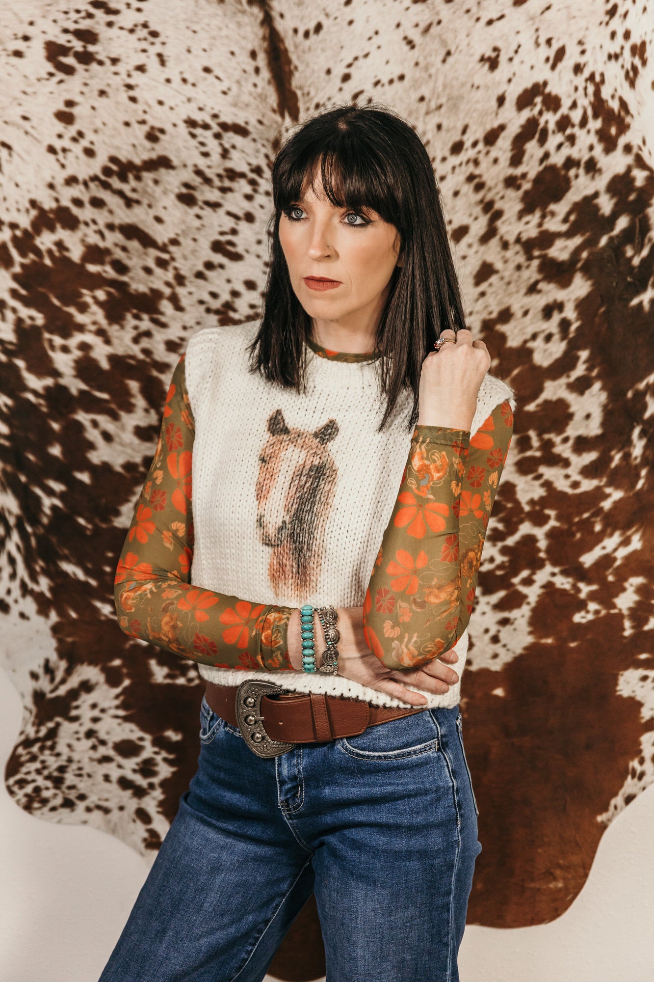 Bucking Beauty Mesh Top