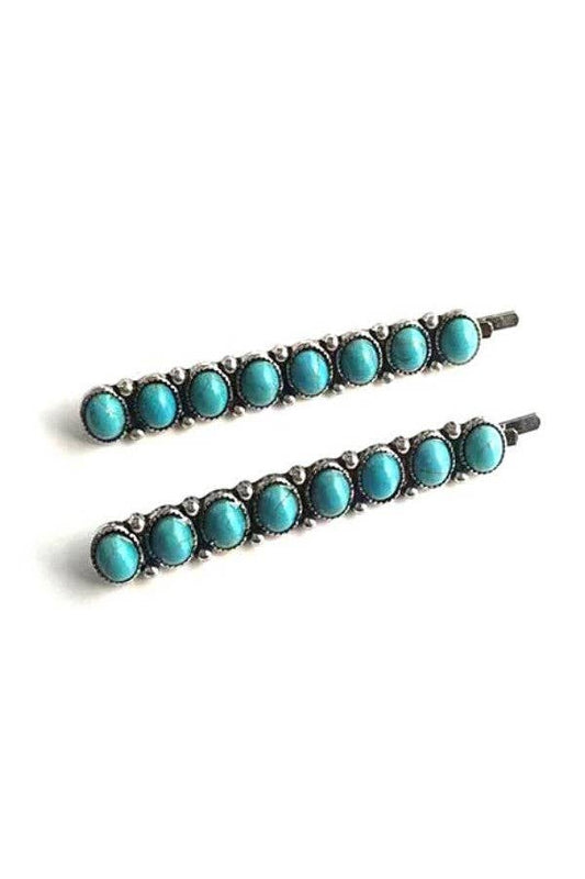 Turquoise Rodeo Bobby Pin Set